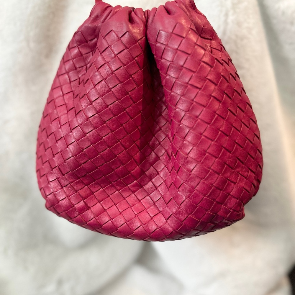 Bottega Veneta Drawstring, Ruby, Fuchsia Crossbody - image 8